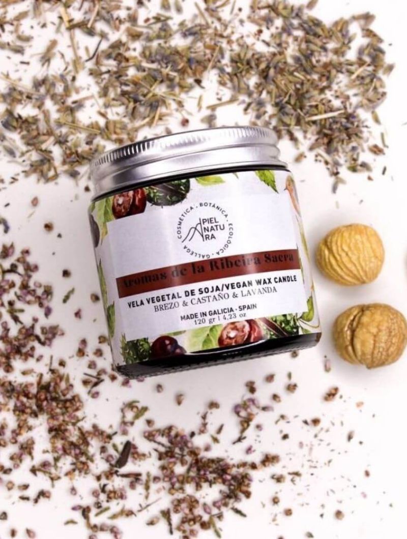 Vela aromática natural Aromas de la Ribeira Sacra