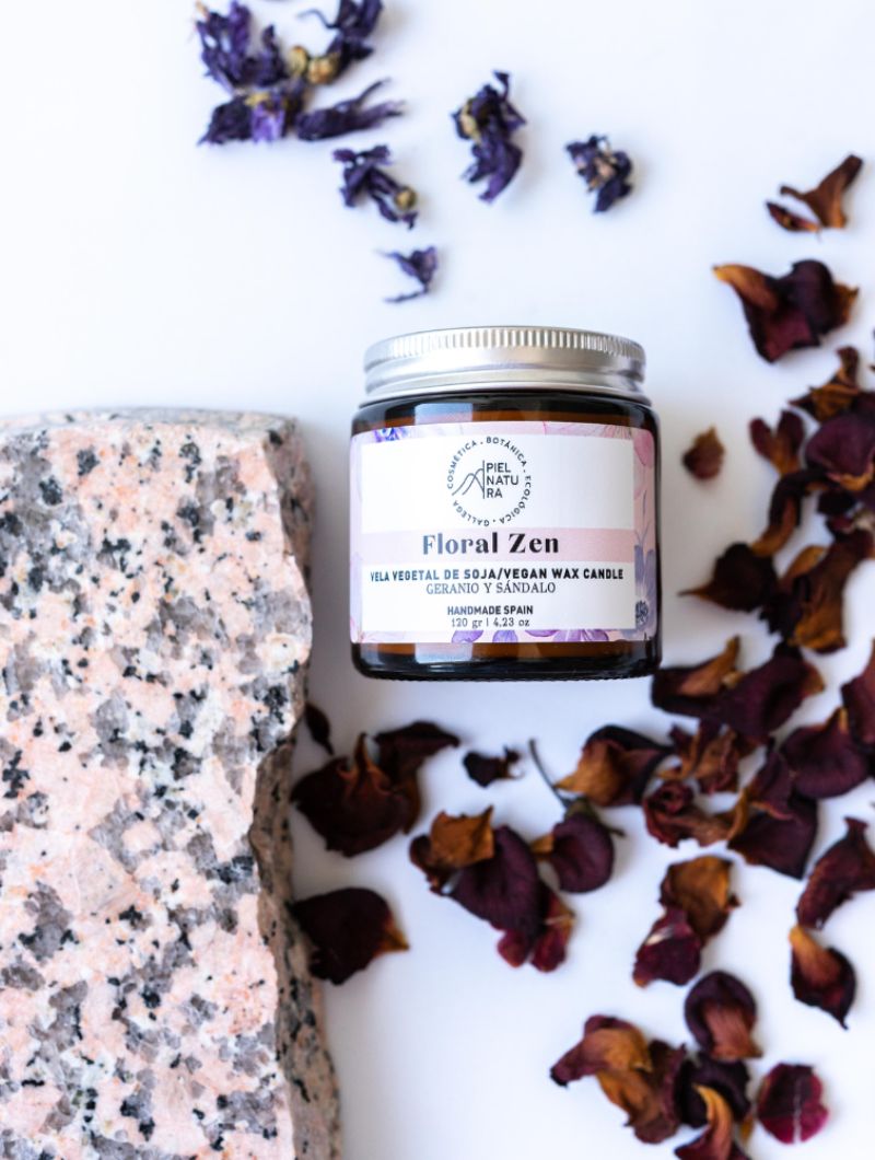 Vela aromática natural Floral Zen