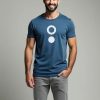 Camiseta entallada de bambú y algodón orgánico con manga corta