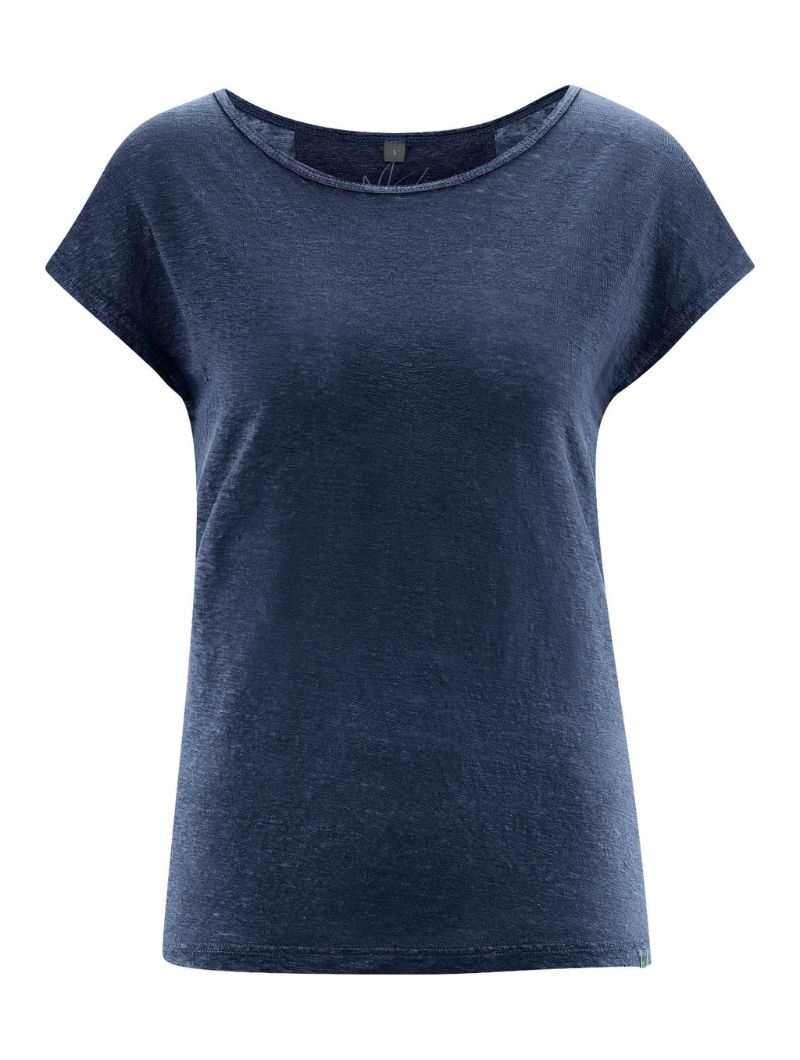 Camiseta cuello barco mujer 100% cáñamo - Imagen 4