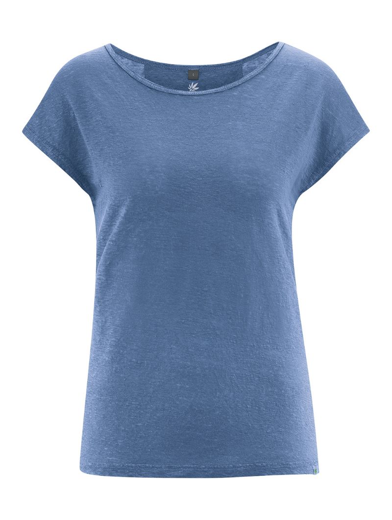 Camiseta cuello barco mujer 100% cáñamo - Imagen 5
