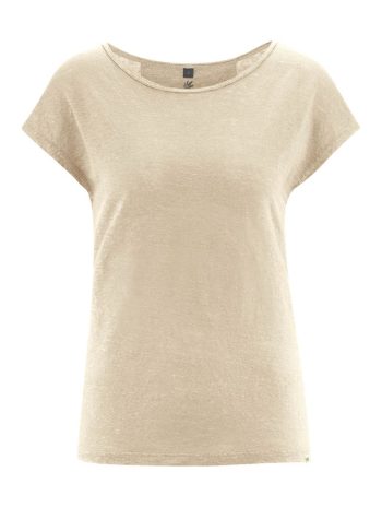 Alternative view of Camiseta cuello barco mujer 100% cáñamo