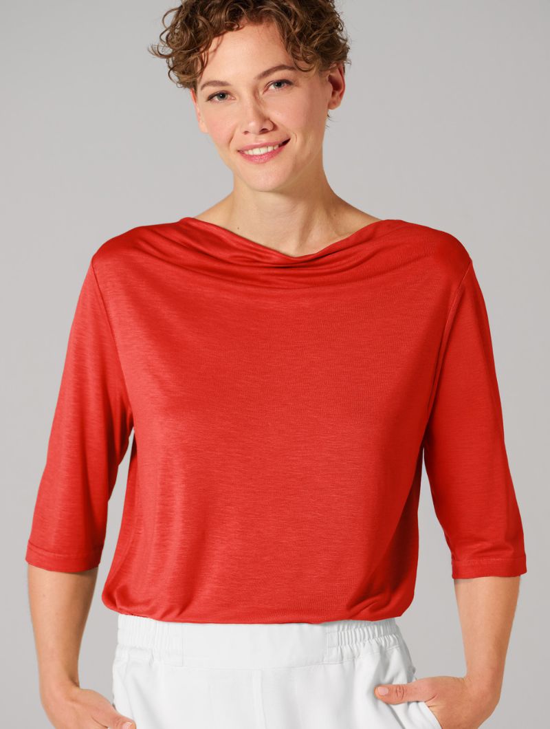 Camiseta holgada con escote cascada de cáñamo - Imagen 5