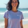 Camiseta lila de bambú y algodón orgánico