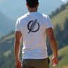 Camiseta bambu algodon organico rama espalda logo pecho unisex