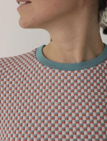 Alternative view of Camiseta de ladrillos de punto para mujer