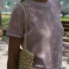 Jersey de manga corta calado con topos - Imagen 11