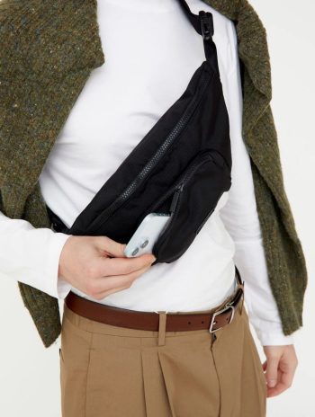 Alternative view of Bandolera con bolsillo de tejido reciclado