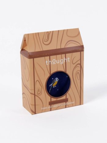 Caja regalo con calcetines ecológicos de pájaros para mujer.