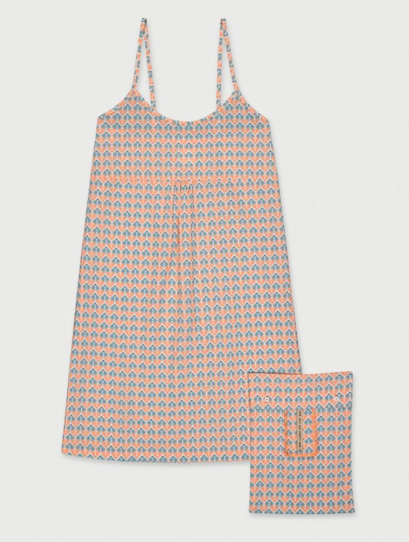 Camisón con tirantes estampado palmas de algodón orgánico - Imagen 6