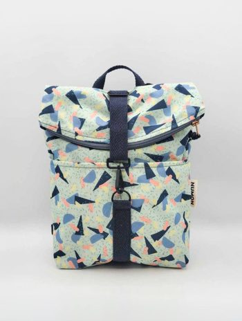 Mini mochila reciclada estampado chips