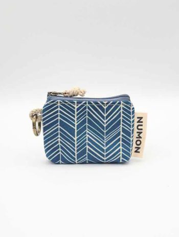 Mini monedero reciclado estampado mar
