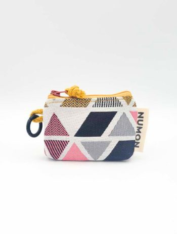 Mini monedero reciclado estampado rombos