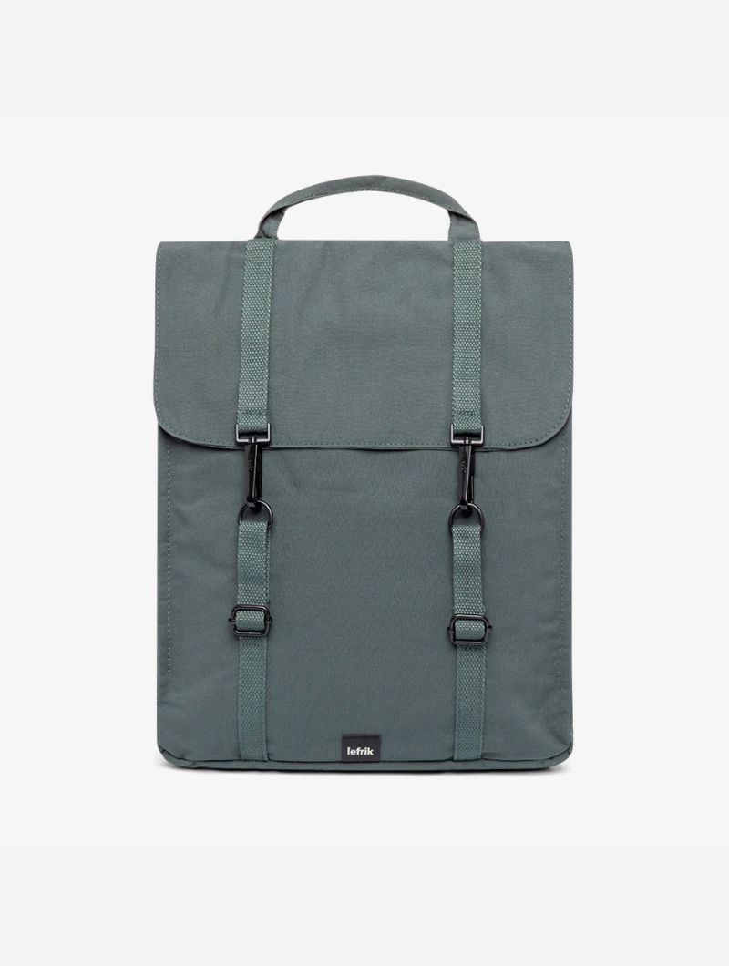 Mochila cuadrada con solapa de tejido reciclado - Imagen 27