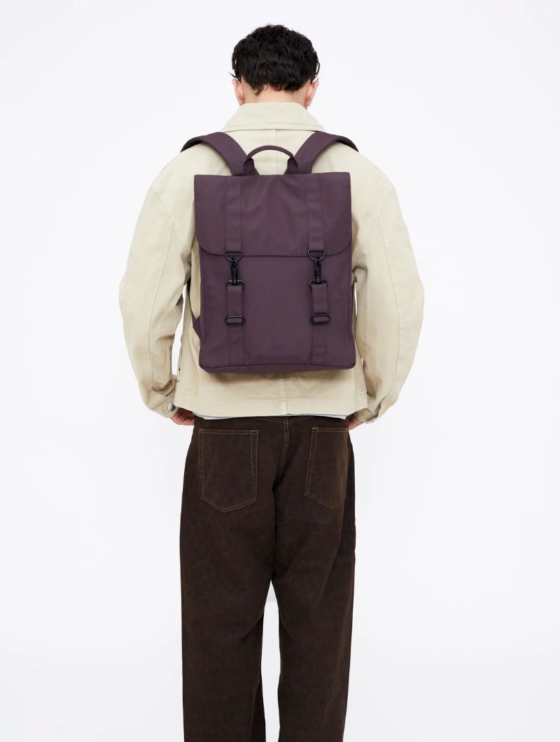 Mochila grande cuadrada de tejido reciclado - Imagen 4