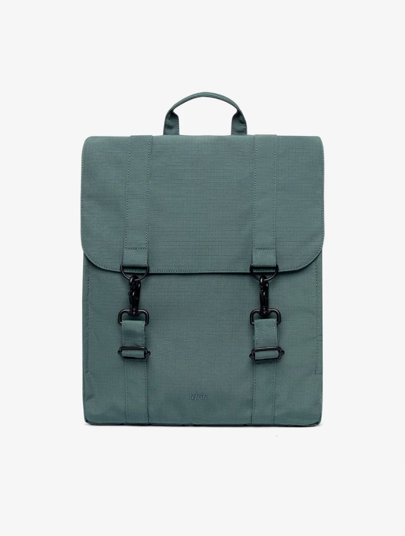 Mochila grande cuadrada de tejido reciclado - Imagen 10