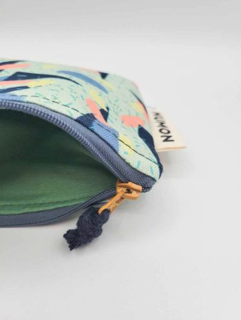 Alternative view of Monedero reciclado con cremallera estampado chips
