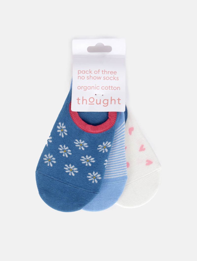 Pack de 3 calcetines invisibles ecológicos para mujer.
