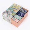 Pack de 4 calcetines ecológicos de pájaros para mujer.