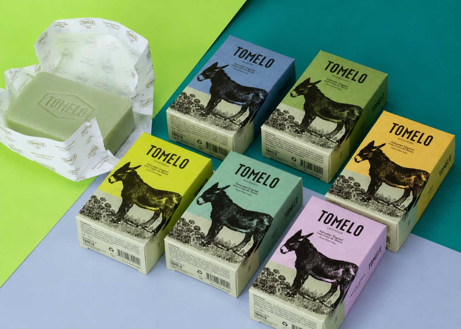 Jabones en pack de leche de burra