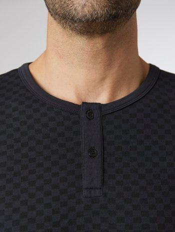 Alternative view of Pijama largo hombre Damier modal grafito