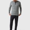 Pijama largo de hombre Max en modal gris