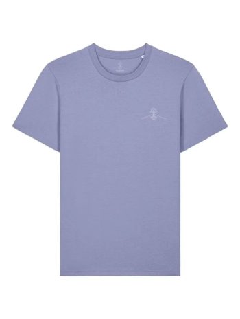 Camiseta unisex 100% algodón orgánico color lavanda