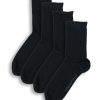 Pack 2 calcetines negros mujer de algodón orgánico