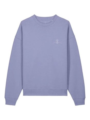 Sudadera oversize sin capucha de algodón orgánico