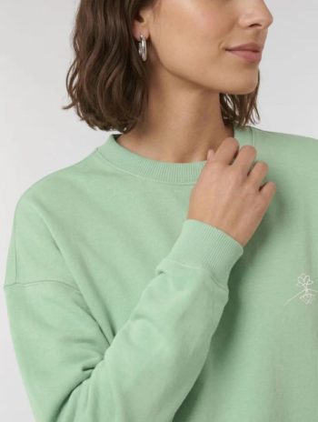 Alternative view of Sudadera oversize sin capucha de algodón orgánico