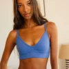 Bralette de algodón orgánico azul klein - Imagen 3