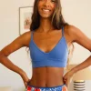 Bralette de algodón orgánico azul klein - Imagen 4