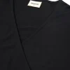 Camiseta cruzada gris antracita de lana merino - Imagen 3