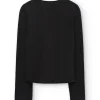 Camiseta cruzada gris antracita de lana merino - Imagen 5