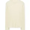 Camiseta de cuello cisne beige de lana merino - Imagen 6