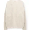 Cárdigan largo beige de lana merino y cachemir - Imagen 6