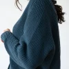 Chaqueta corta azul petróleo de algodón orgánico - Imagen 3
