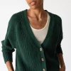 Chaqueta corta verde de algodón orgánico