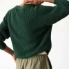 Chaqueta corta verde bosque de algodón orgánico - Imagen 2