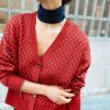 Chaqueta de lunares terracota de lana merino - Imagen 2
