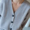 Chaqueta oversize ceniza de lana merino - Imagen 3