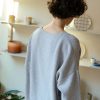 Chaqueta oversize ceniza de lana merino - Imagen 4