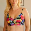 Conjunto de bralette y braga clásica flor del Atlas de algodón orgánico - Imagen 4