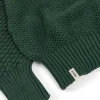 Jersey de manga trenzada verde bosque de algodón orgánico - Imagen 6