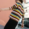 Jersey a rayas multicolor de lana merino - Imagen 3