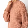 Jersey rosa manga trenzada de algodón orgánico - Imagen 2