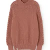 Jersey rosa manga trenzada de algodón orgánico - Imagen 5
