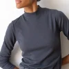 Pantalón ancho azul arándano de algodón orgánico - Imagen 4