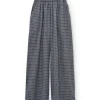 Pantalón ancho azul arándano de algodón orgánico - Imagen 7