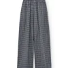 Pantalón ancho azul arándano de algodón orgánico - Imagen 8